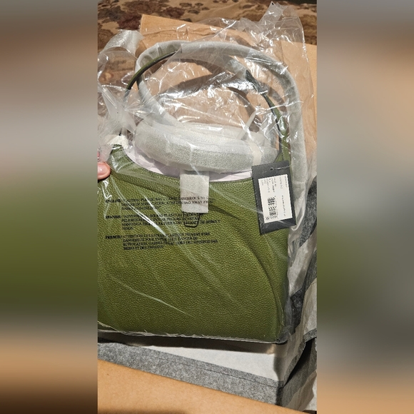 NWT Kate Spade Deco Crossbody Tote Purse Green Jungle Vine Shoulder Bag - Picture 7 of 8